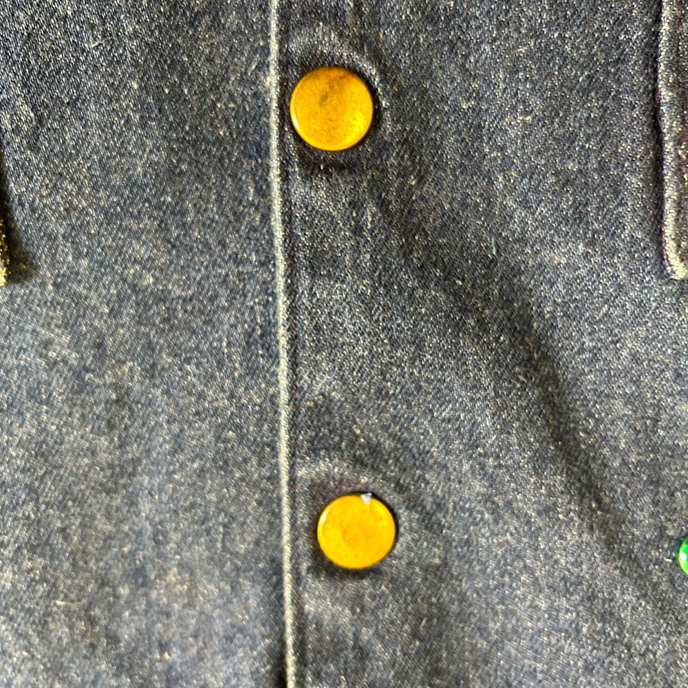 VTG‎ 80s/90s DECO Sport Hand-Painted Chicago Denim Blazer Sz 6/M Made in USA - Picture 9 of 17